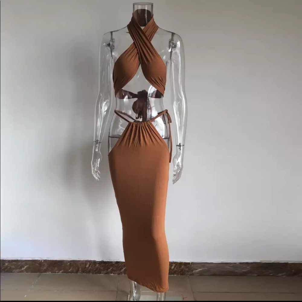 Brown Skirt Set